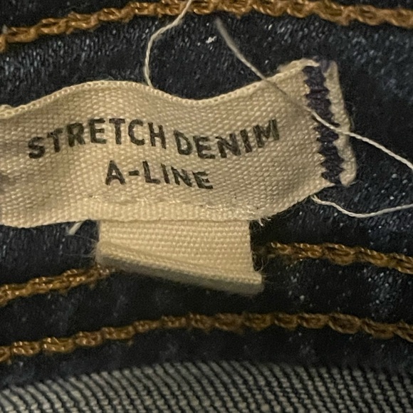 Madewell Stretch Denim A Line Mini Skirt Patch Pocket Edition Salisbury Wash 4 - Picture 9 of 11